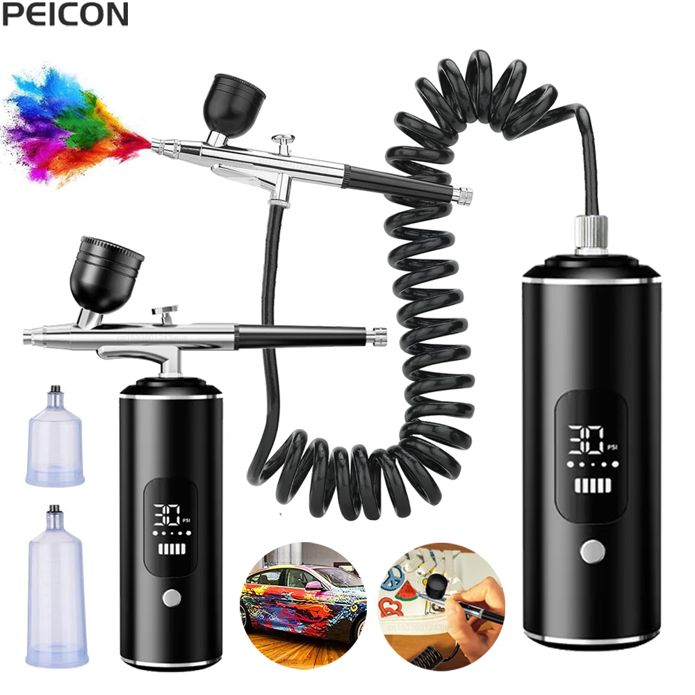 Heat Gun Paint Strip - Aerógrafo con compresor, aerógrafo portátil, Mini