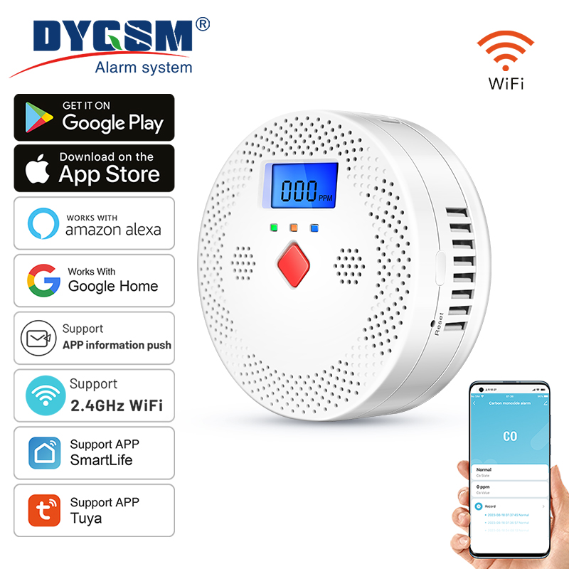 Smoke Leak Detector - Tuya-Detector inteligente de monóxido de carbono