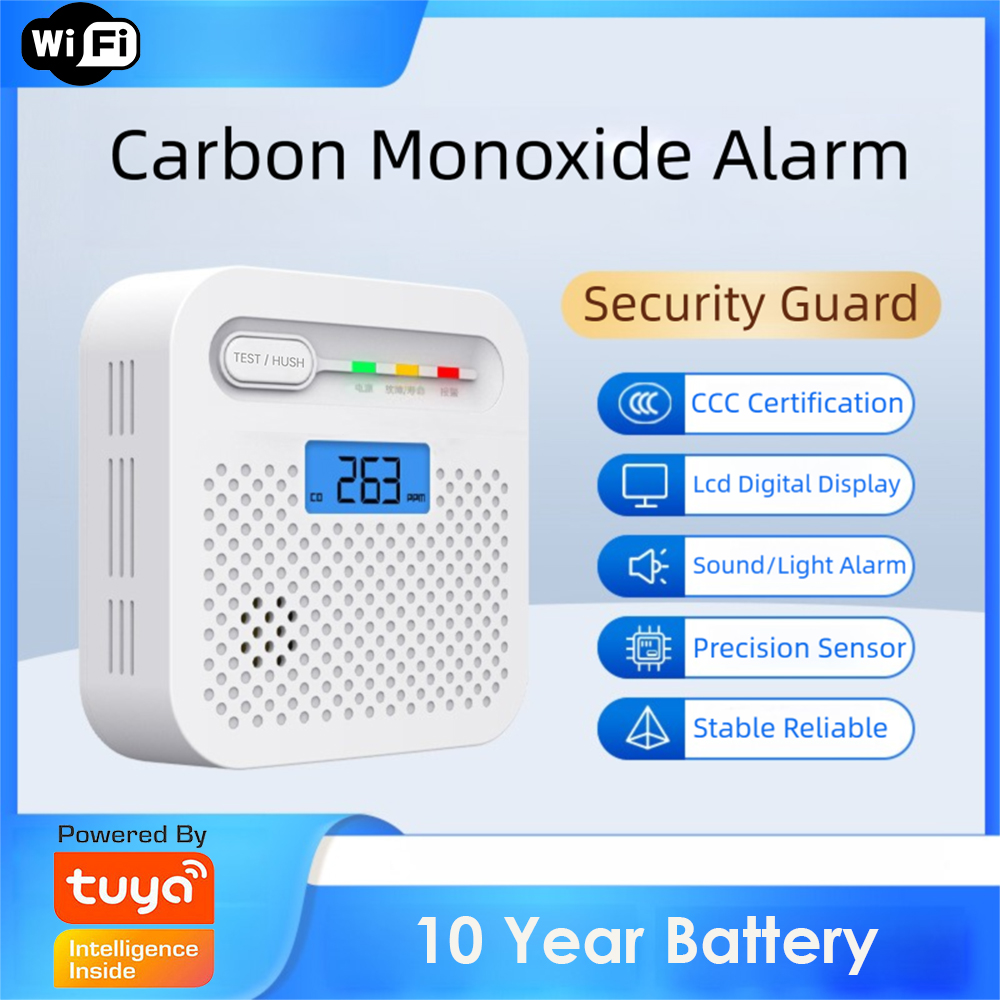 Smoke Leak Detector - Detector de CO Inteligente WiFi Tuya