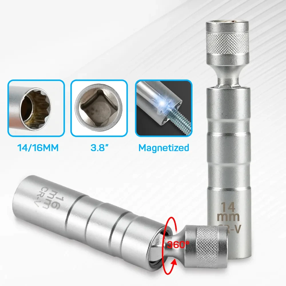 Llave de tubo Flexible de 16mm - Spark Plug Socket Set reseña y precio