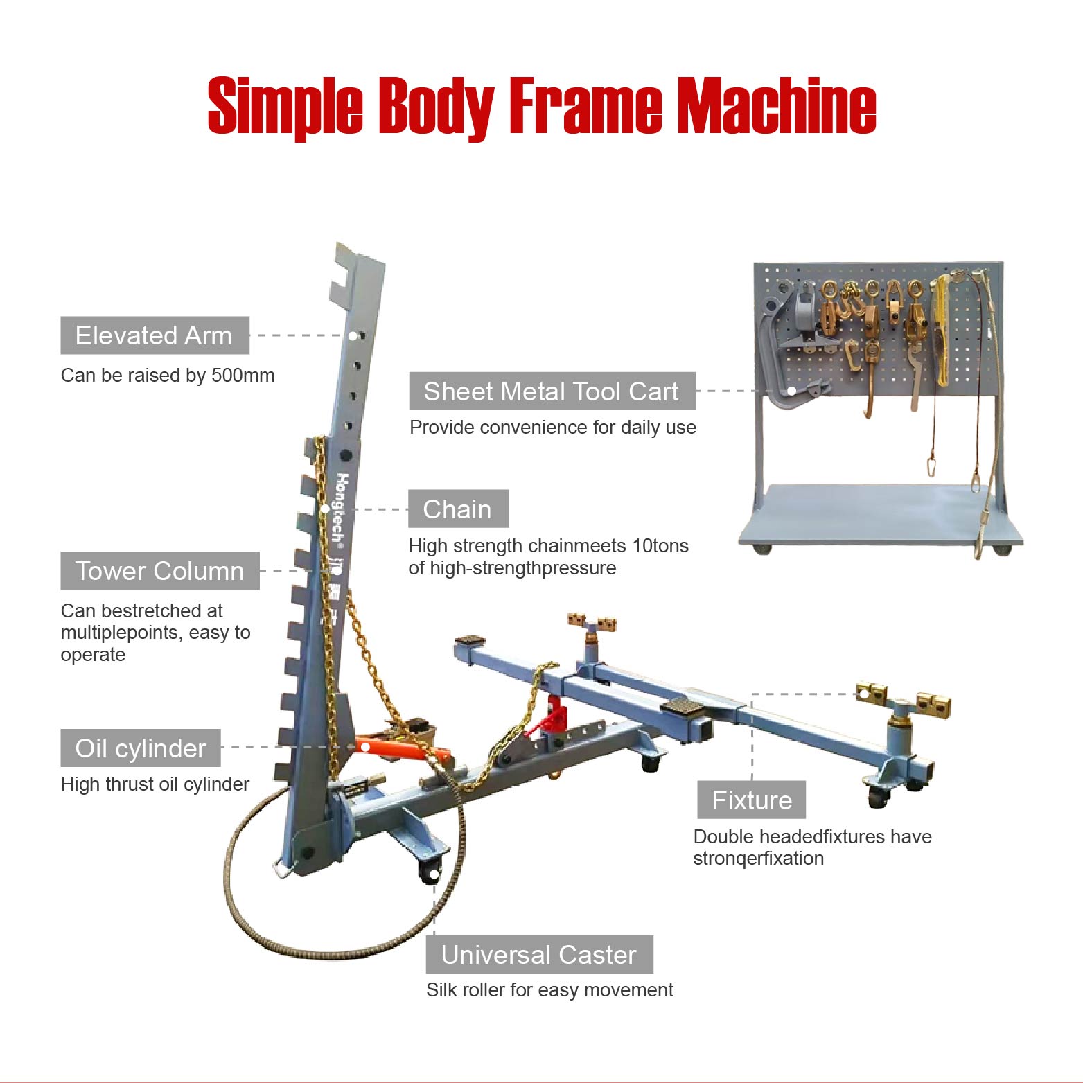 Hongtech HOT-Y1000 - Equipo de - Car Frame Straightening reseña y precio