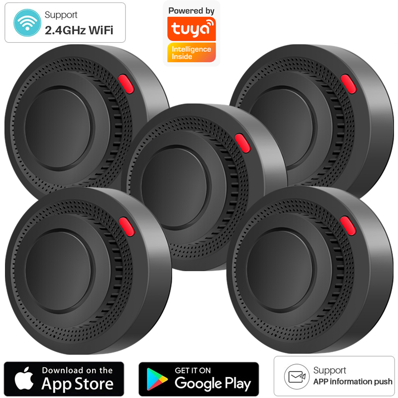 Detector de humo WiFi de 2,4G, - Smoke Leak Detector reseña y precio