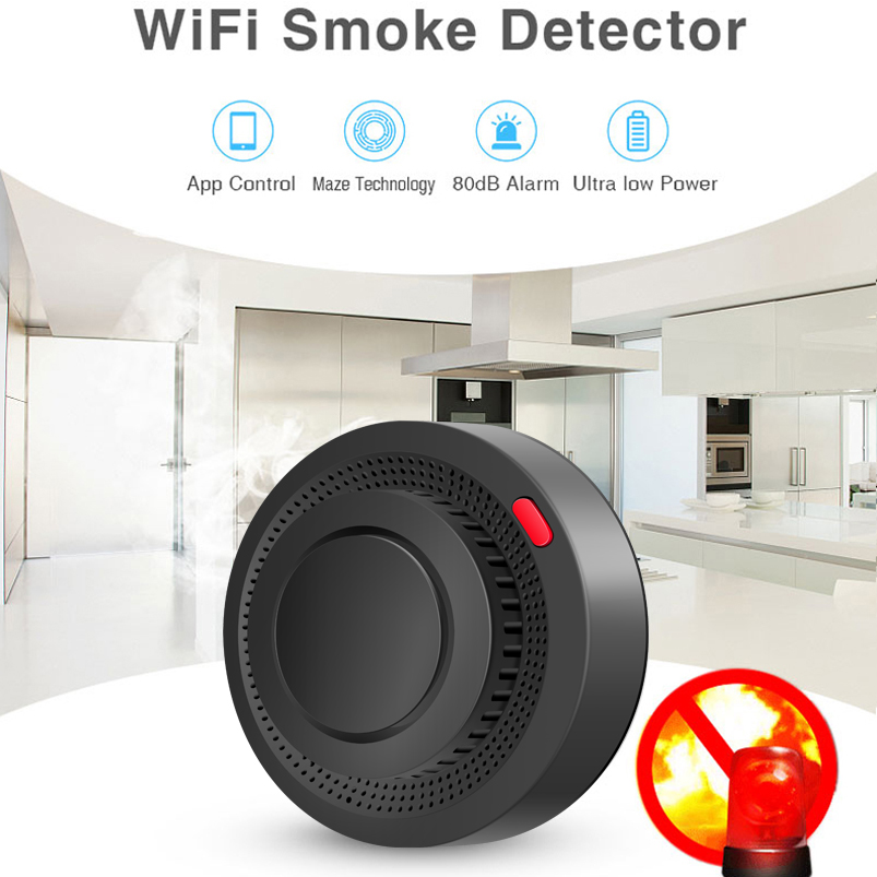 Detector de humo WiFi de 2,4G, - Smoke Leak Detector reseña y precio